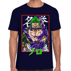Playera One Piece Zoro Wano Algodón Premium #0002947
