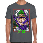 Playera One Piece Zoro Wano Algodón Premium #0002947
