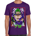 Playera One Piece Zoro Wano Algodón Premium #0002947
