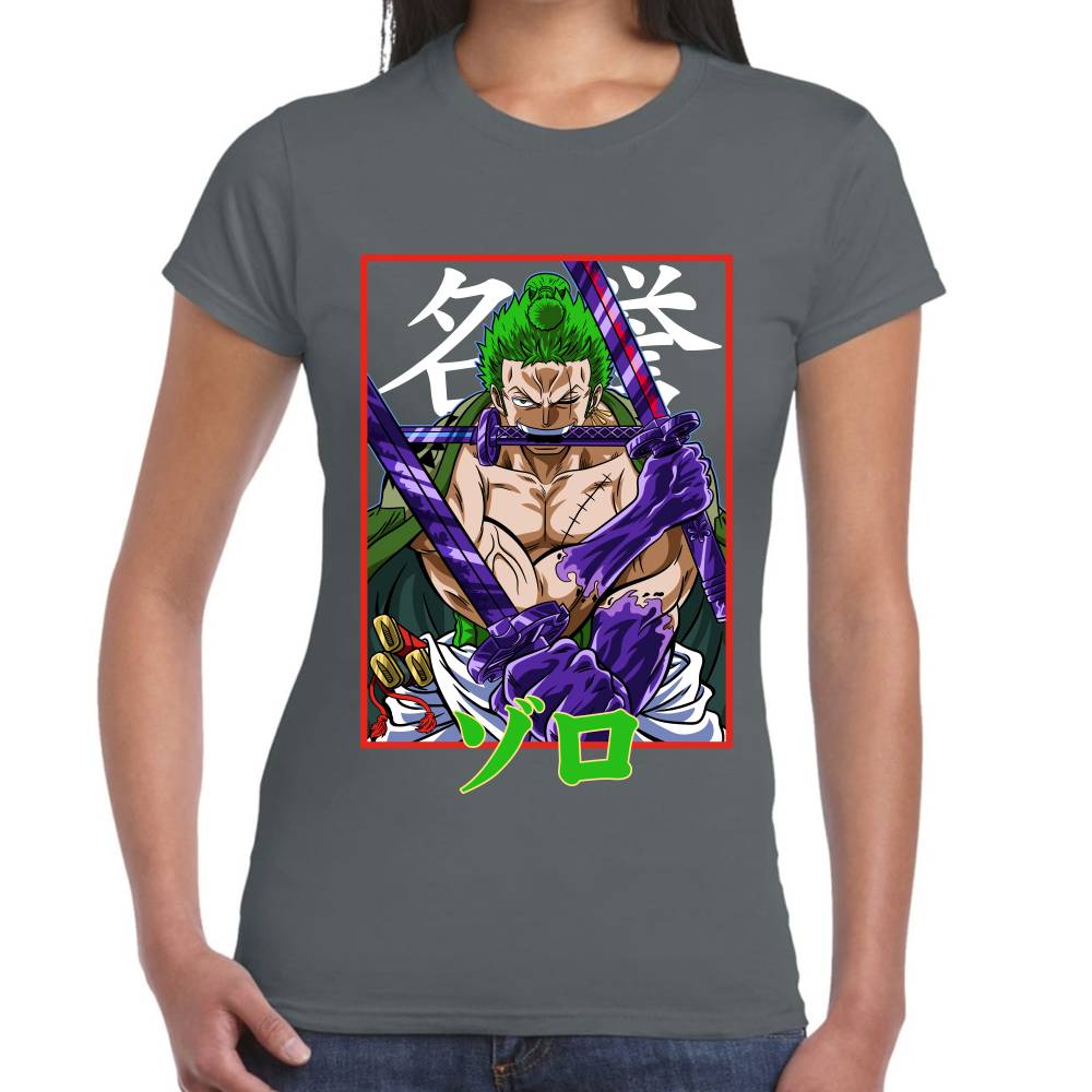 Playera One Piece Zoro Wano Algodón Premium #0002947