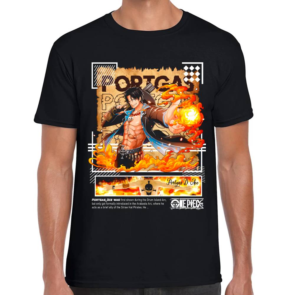 Playera One Piece Portgas Algodón Premium #0002954 Imagen principal del producto