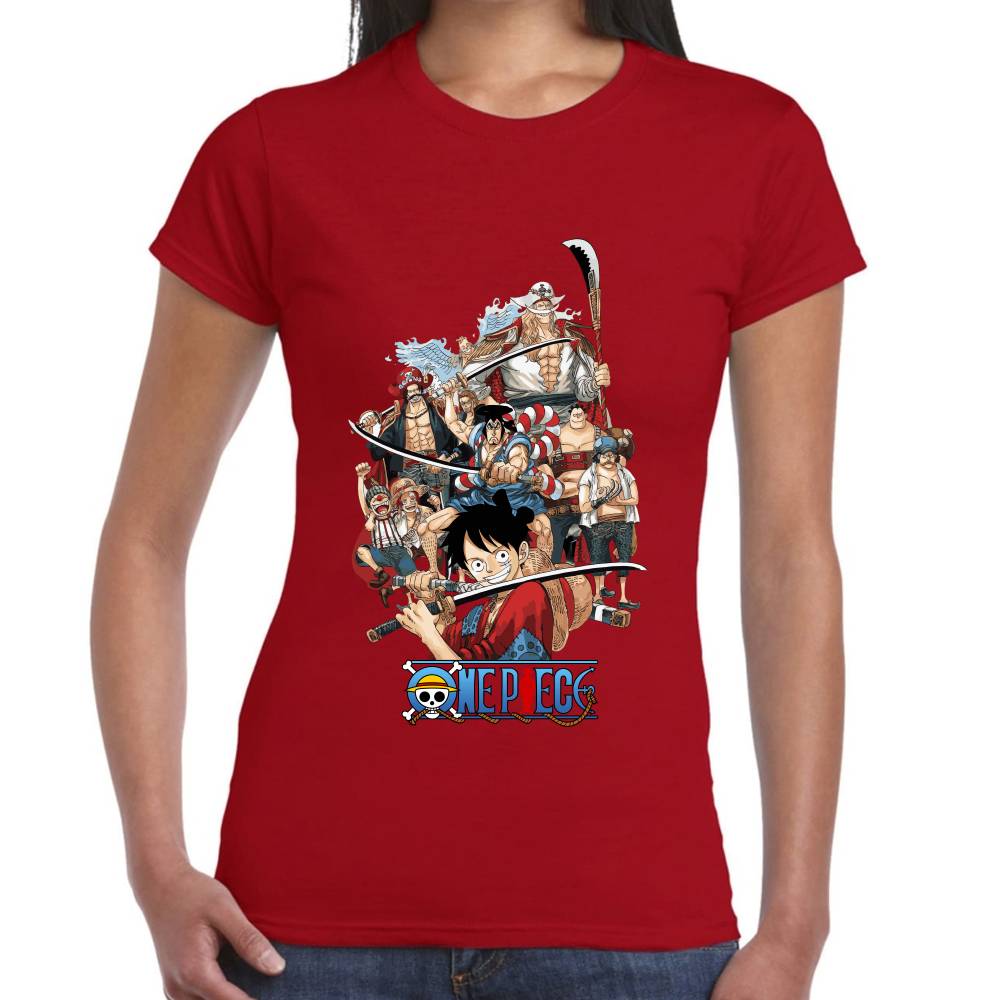 Playera One Piece Piratas Algodón Premium #0002956