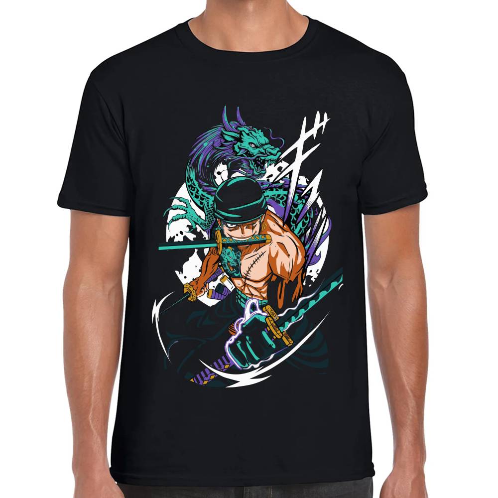 Playera One Piece Zoro Algodón Premium #0002957 Imagen principal del producto
