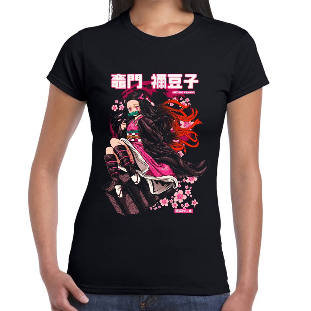 Playera Demon Slayer Nezuko Kamado Algodón Premium #0002960 Imagen secundaria del producto
