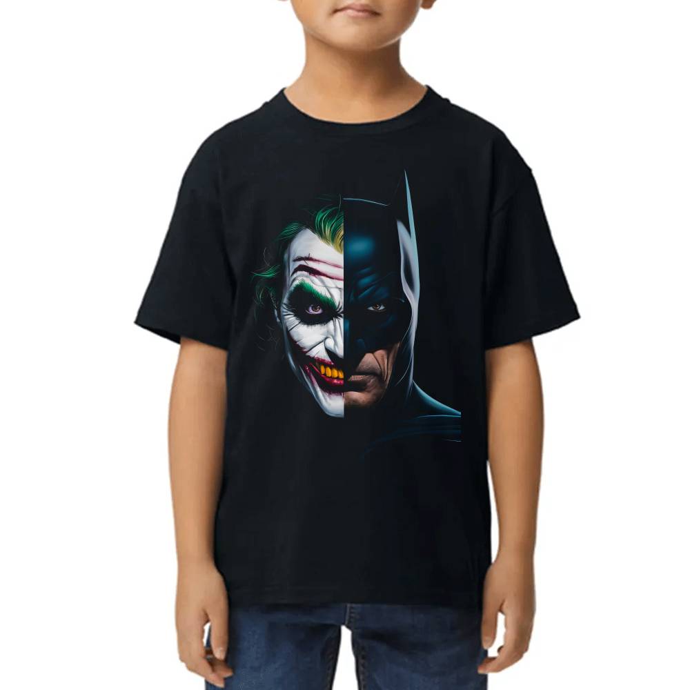 Playera de Niño Joker y Batman DC Algodón Premium #0002968