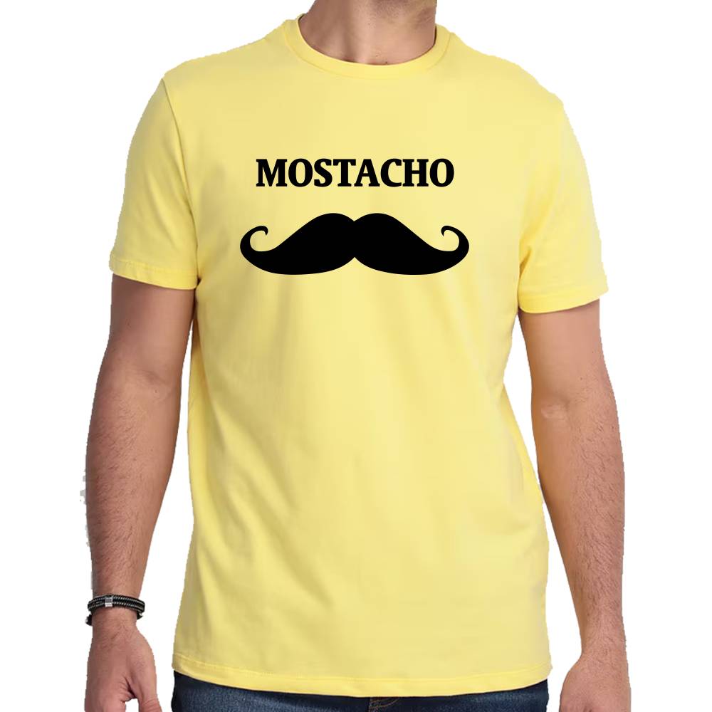 Playera Mostacho Bigote Algodón Premium #0002971