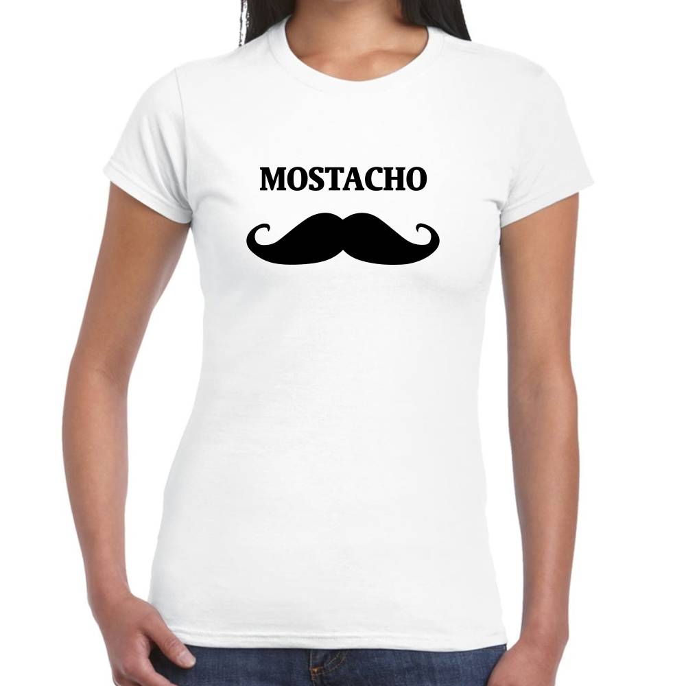 Playera Mostacho Bigote Algodón Premium #0002971