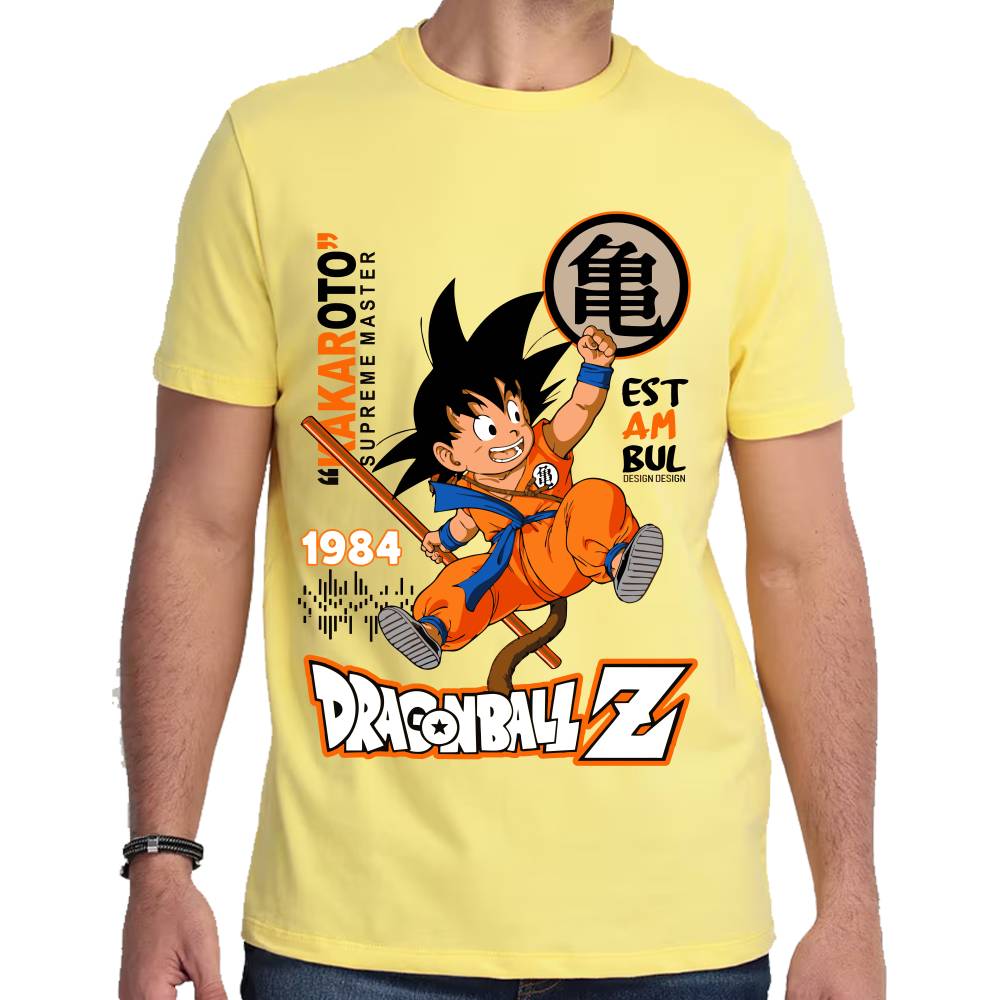 Playera Goku Kakaroto 1984 Dragon Ball Algodón Premium #0002972