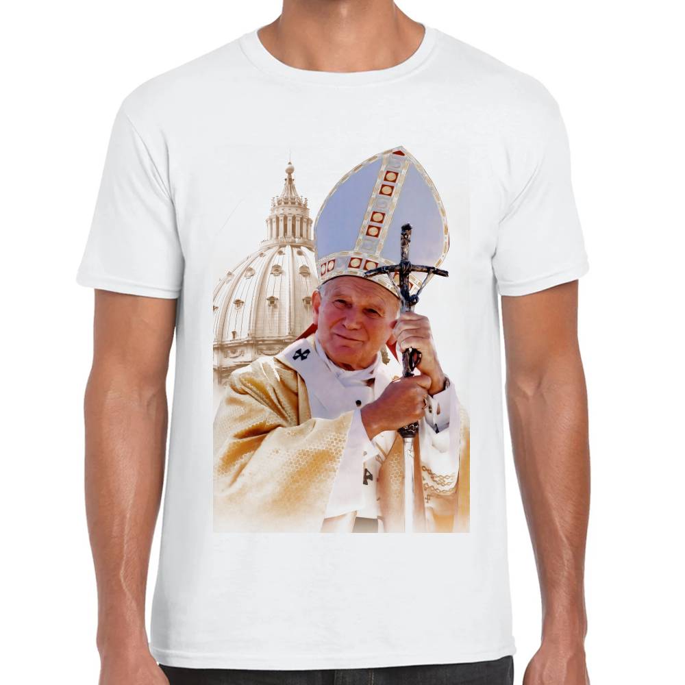 Playera Papa Juan Pablo II Algodón Premium #0002980