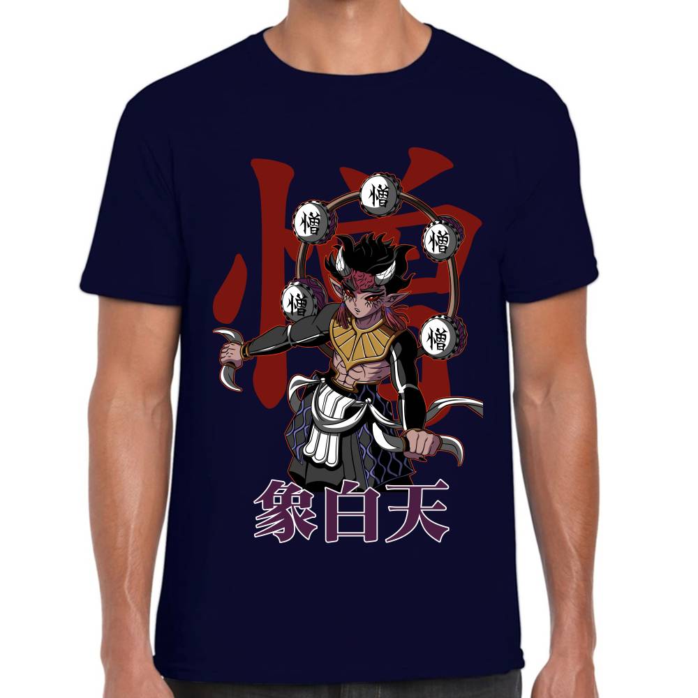 Playera Hantengu Demon Slayer Full Algodón Premium #0002987