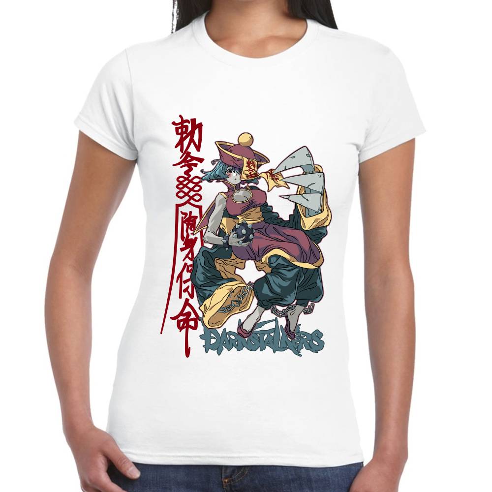 Playera Hsien-Ko Night Warriors: Darkstalkers' Revenge Algodón Premium #0002988