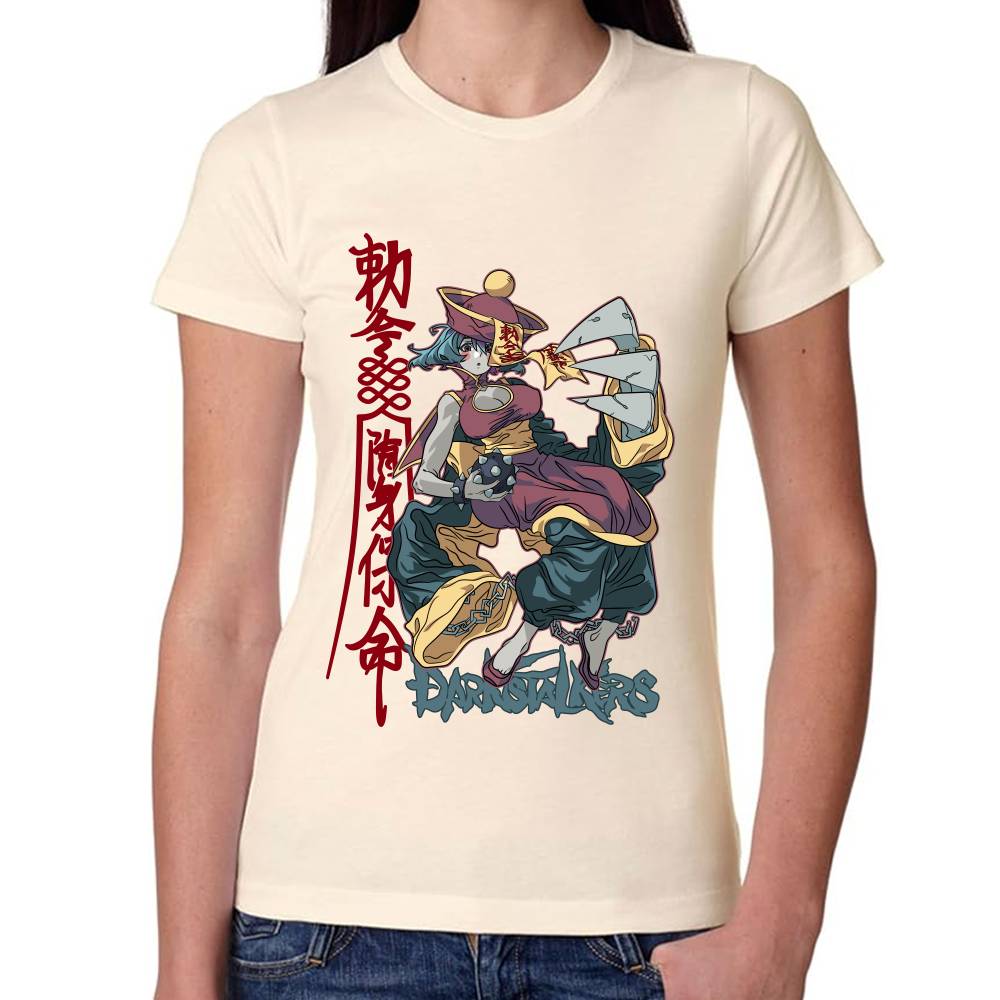 Playera Hsien-Ko Night Warriors: Darkstalkers' Revenge Algodón Premium #0002988