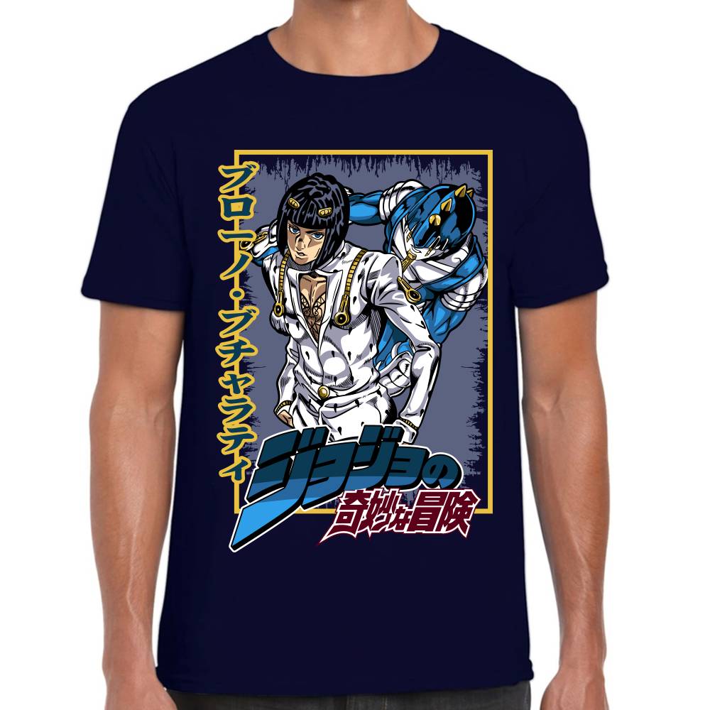 Playera Bruno Bucciarati Jojos Algodón Premium #0002991
