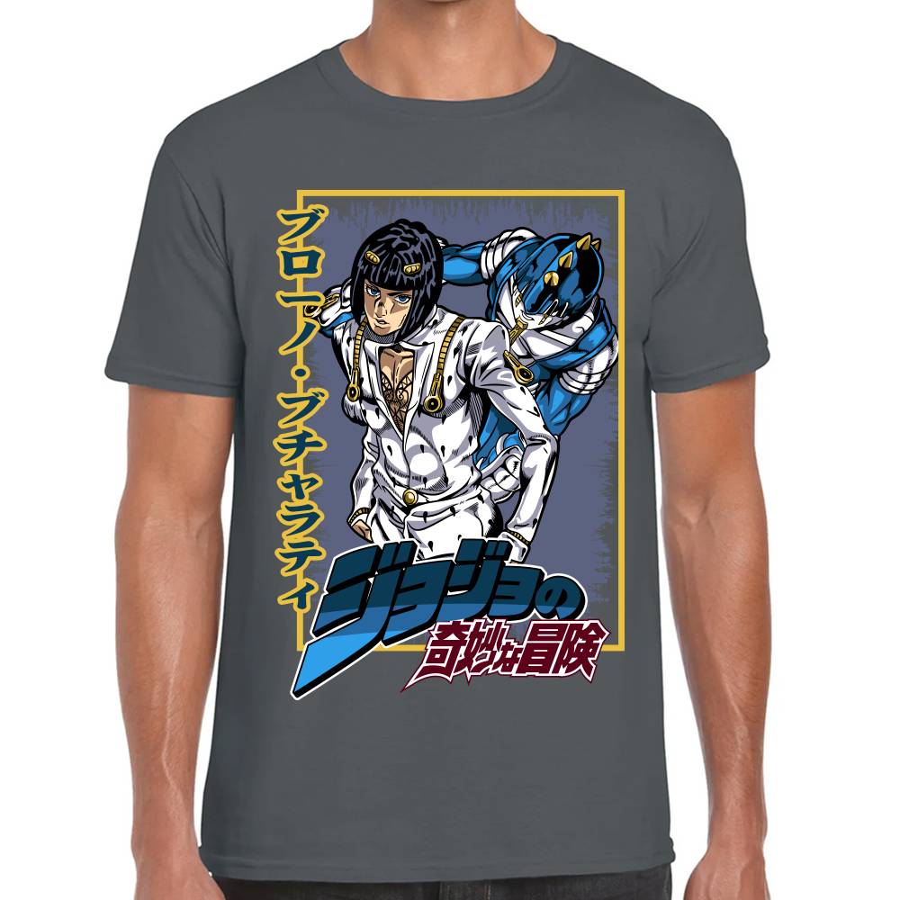 Playera Bruno Bucciarati Jojos Algodón Premium #0002991