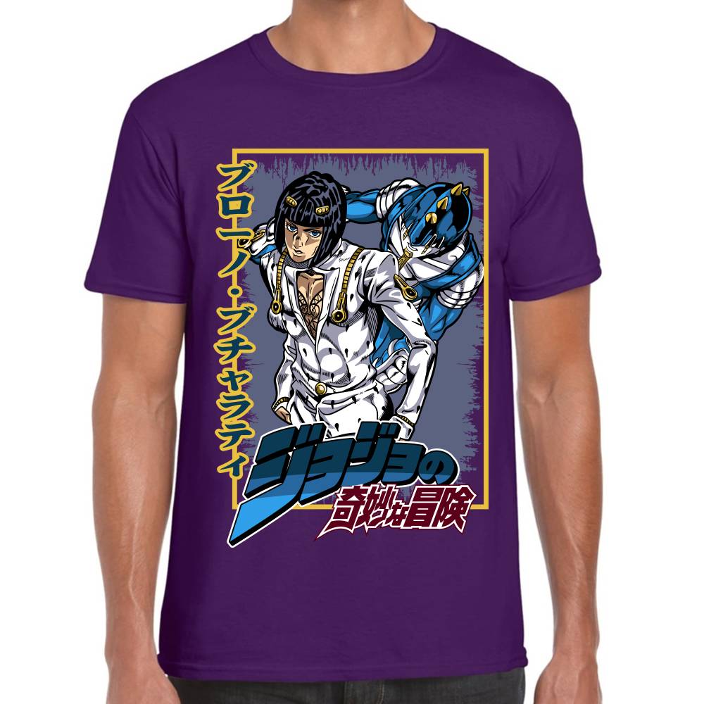 Playera Bruno Bucciarati Jojos Algodón Premium #0002991