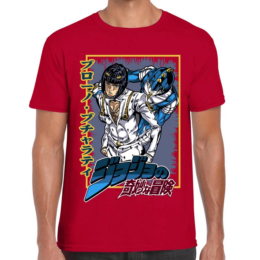 Playera Bruno Bucciarati Jojos Algodón Premium #0002991