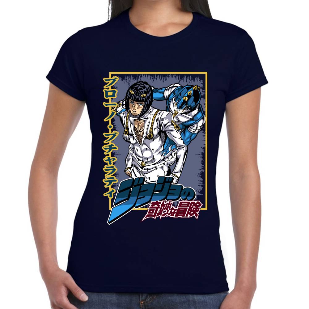 Playera Bruno Bucciarati Jojos Algodón Premium #0002991