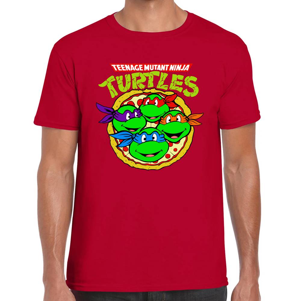 Playera Tortugas Ninja Pizza Algodón Premium #0003003
