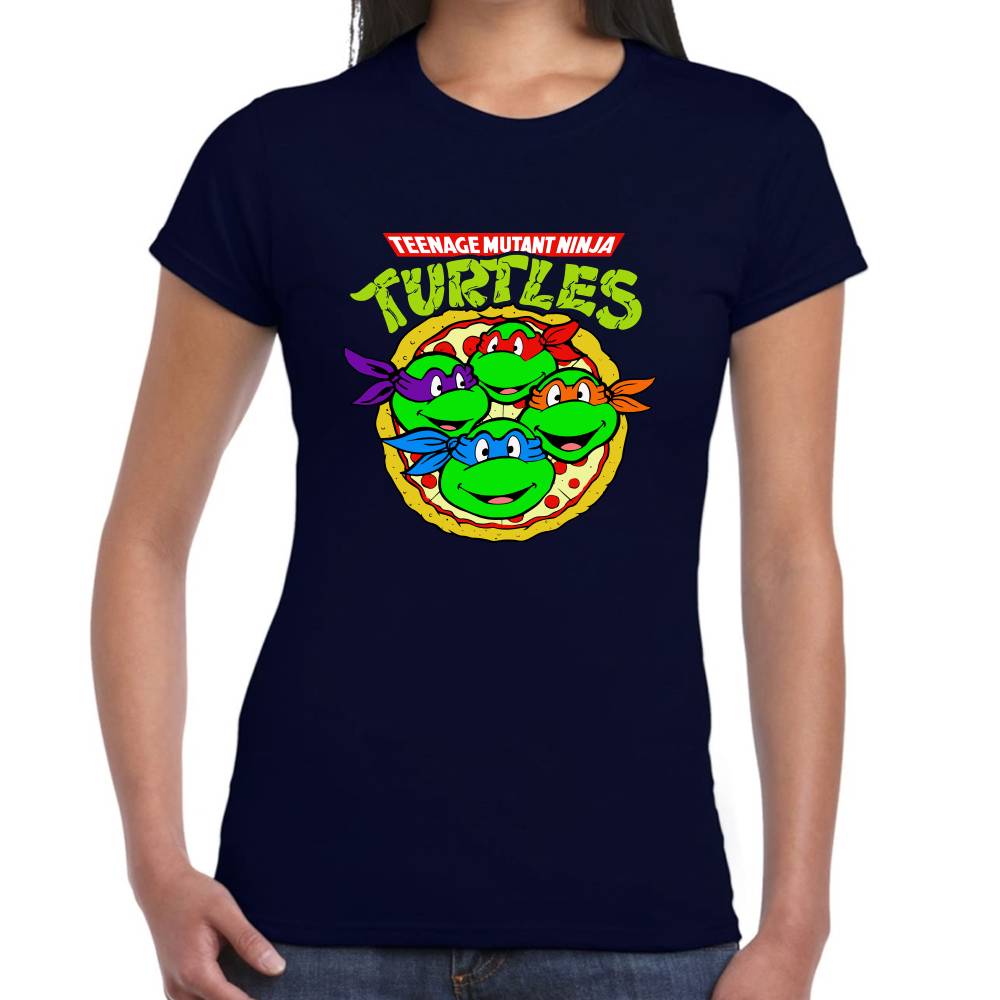 Playera Tortugas Ninja Pizza Algodón Premium #0003003