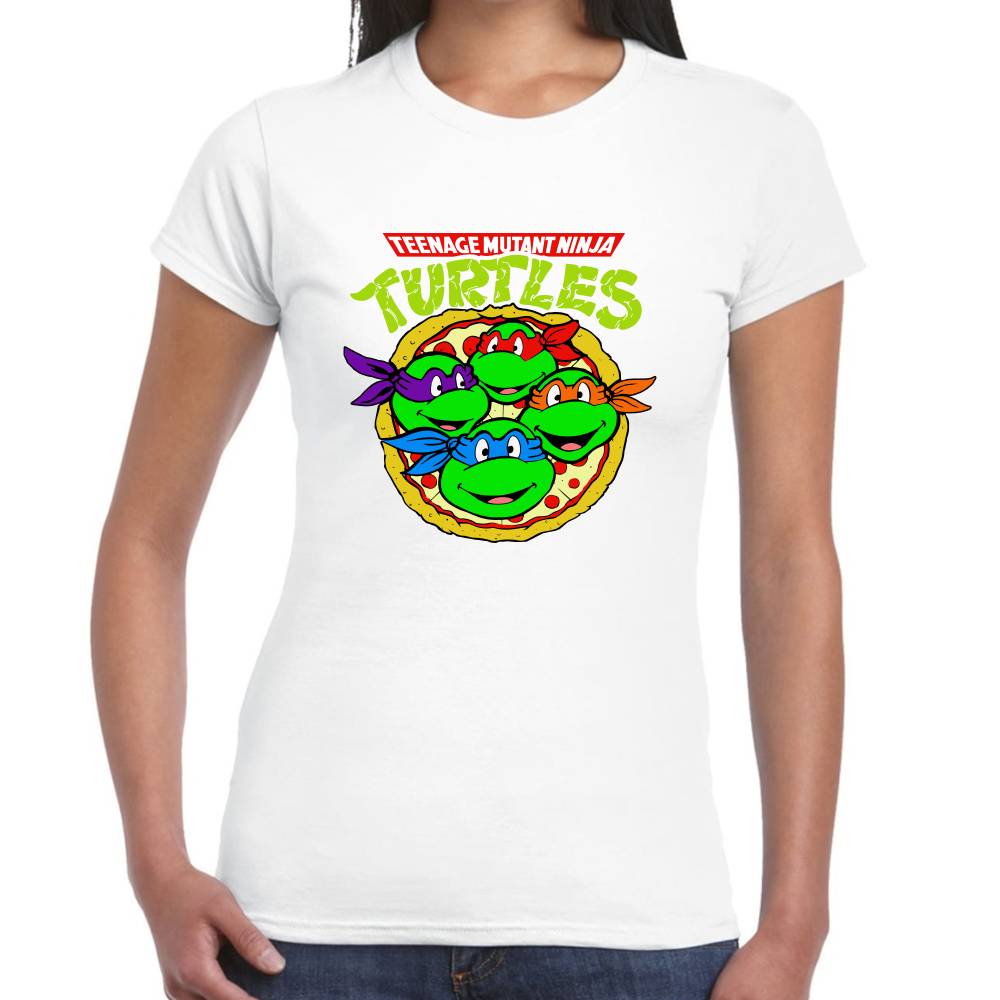 Playera Tortugas Ninja Pizza Algodón Premium #0003003