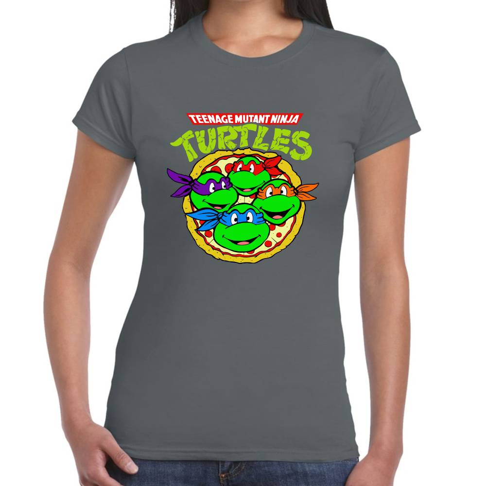Playera Tortugas Ninja Pizza Algodón Premium #0003003