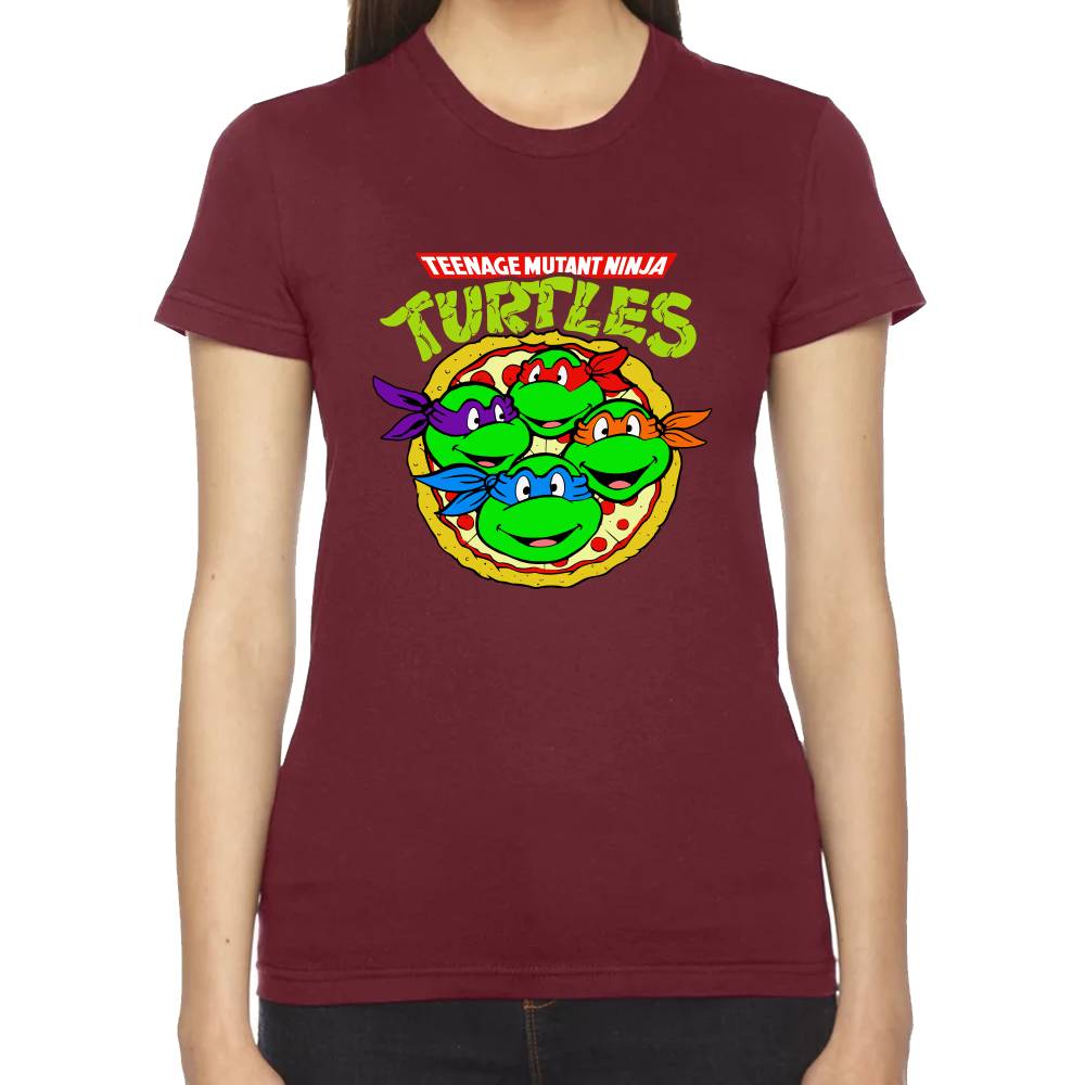 Playera Tortugas Ninja Pizza Algodón Premium #0003003
