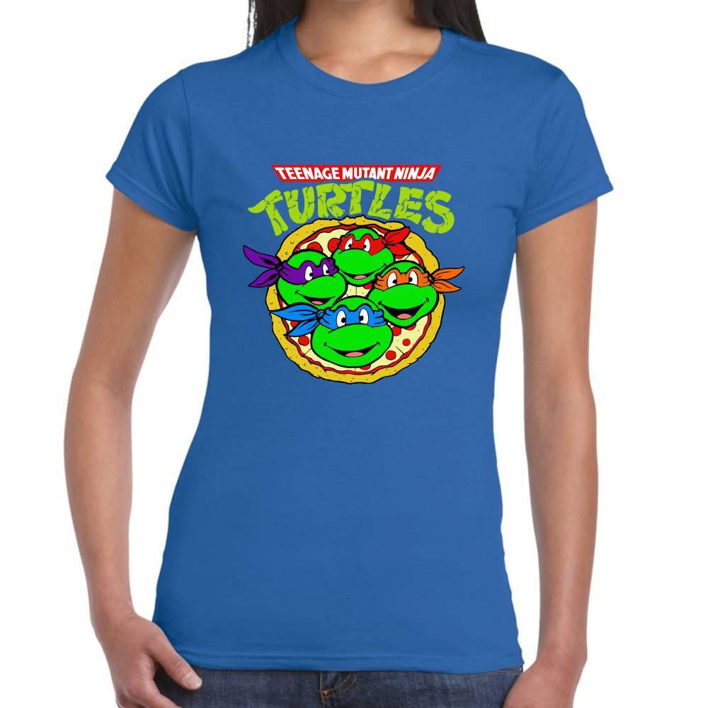 Playera Tortugas Ninja Pizza Algodón Premium #0003003