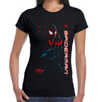 Playera Miles Morales Spider-Man Black Marvel Algodón Premium #0003023