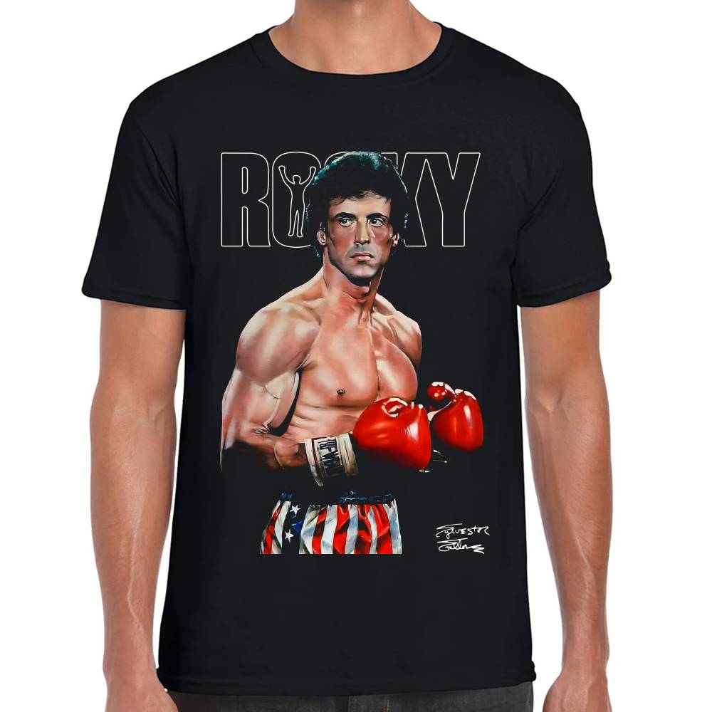 Playera Rocky Balboa Boxeo Algodón Premium #0003030 Imagen principal del producto