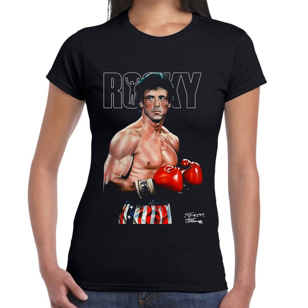 Playera Rocky Balboa Boxeo Algodón Premium #0003030 Imagen secundaria del producto