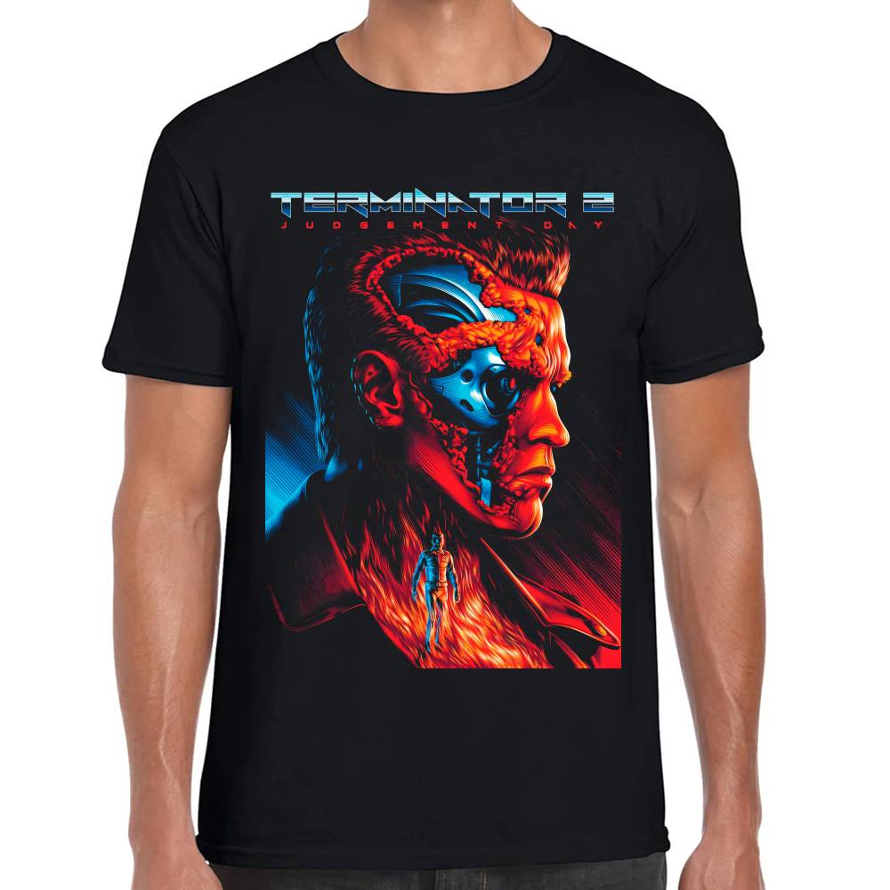 Playera T-1000 Terminator 2 El Juicio Final Algodón Premium #0003035