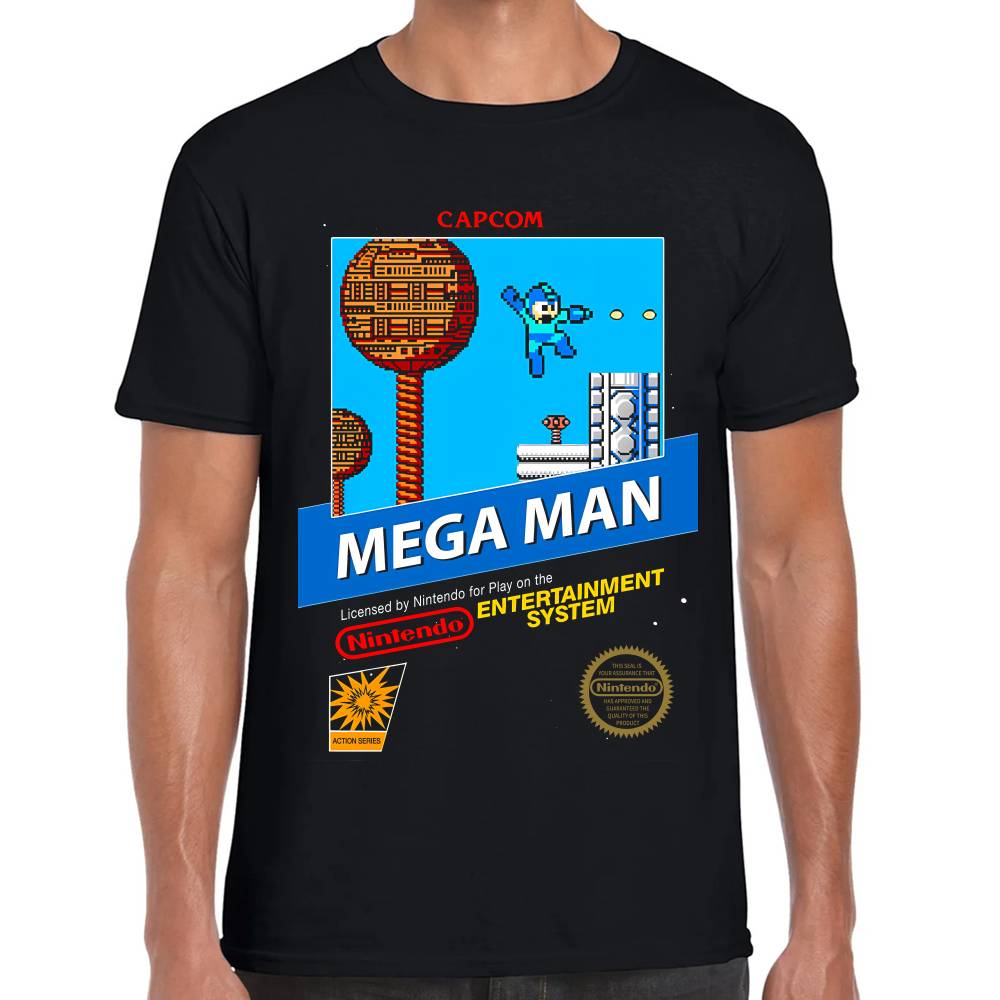 Playera Nintendo Mega Man Cartucho Algodón Premium #0003037 Imagen principal del producto