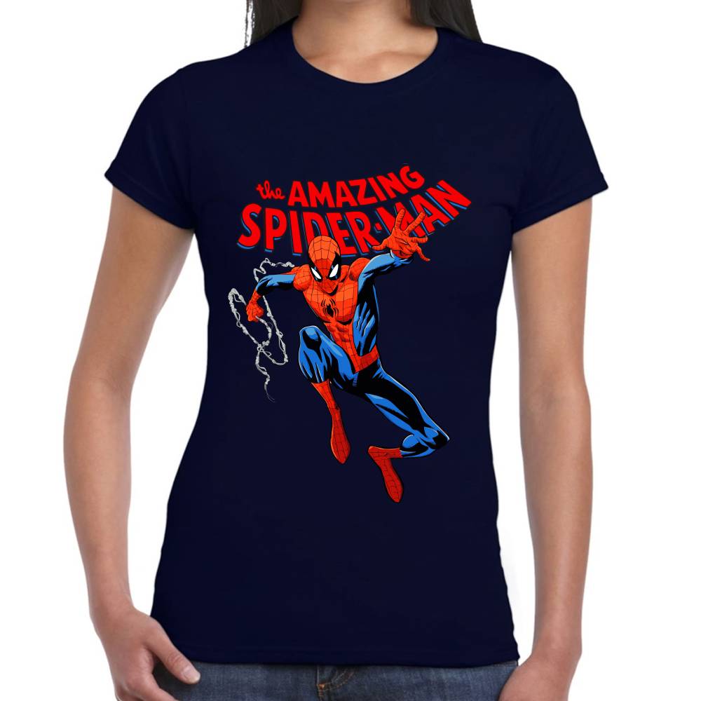 Playera The Amazing Spider-Man Marvel Algodón Premium #0003041