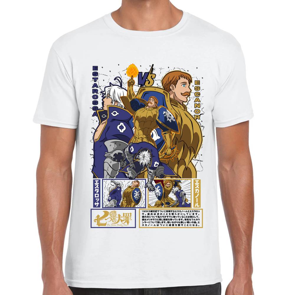 Playera Escanor vs Estarossa Siete Pecados Capitales Algodón Premium #0003049 Imagen principal del producto
