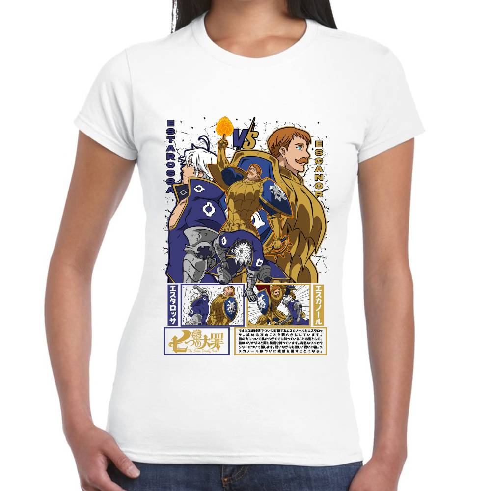 Playera Escanor vs Estarossa Siete Pecados Capitales Algodón Premium #0003049