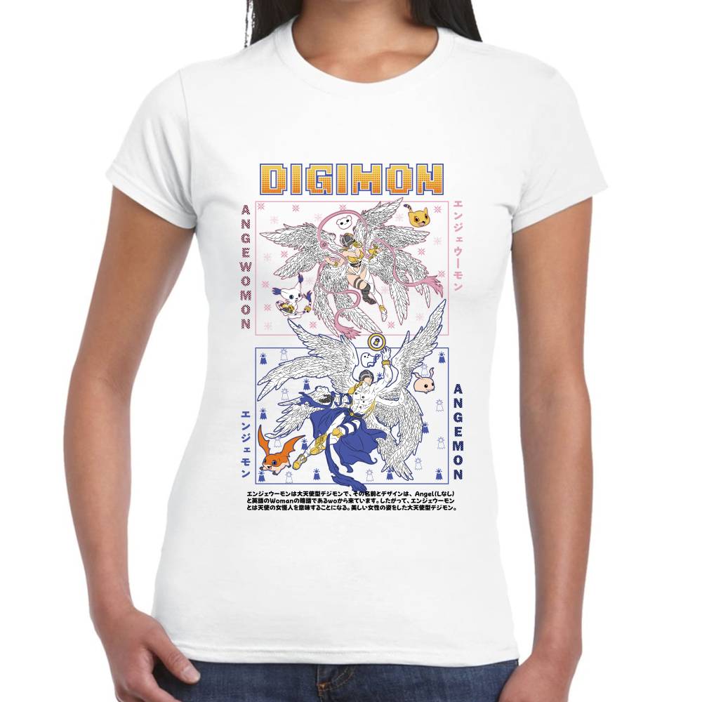 Playera Angemon y Angewomon Digimon #0003050
