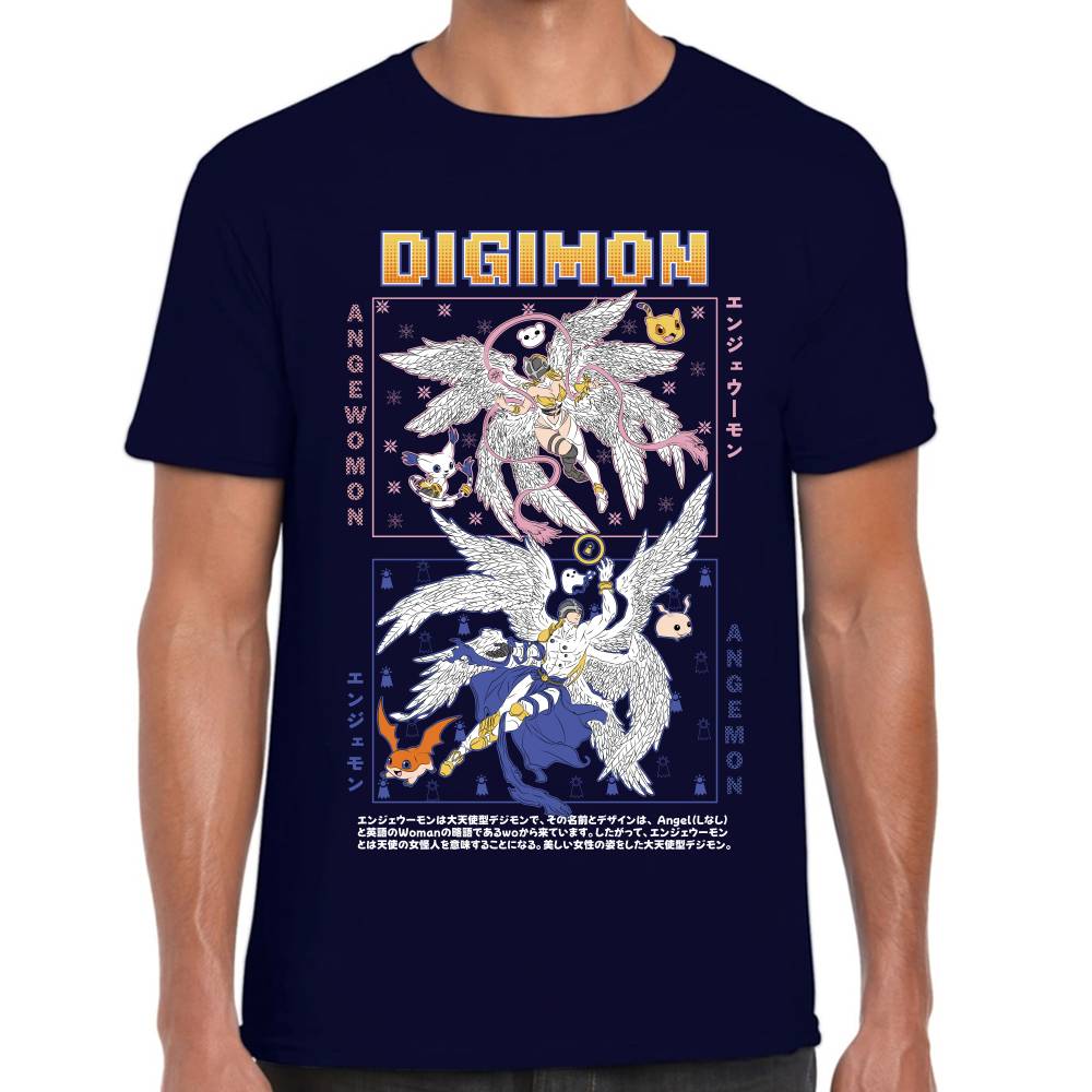 Playera Angemon y Angewomon Digimon #0003050