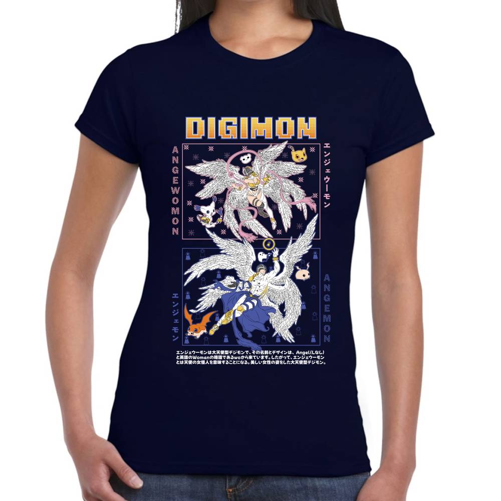 Playera Angemon y Angewomon Digimon #0003050
