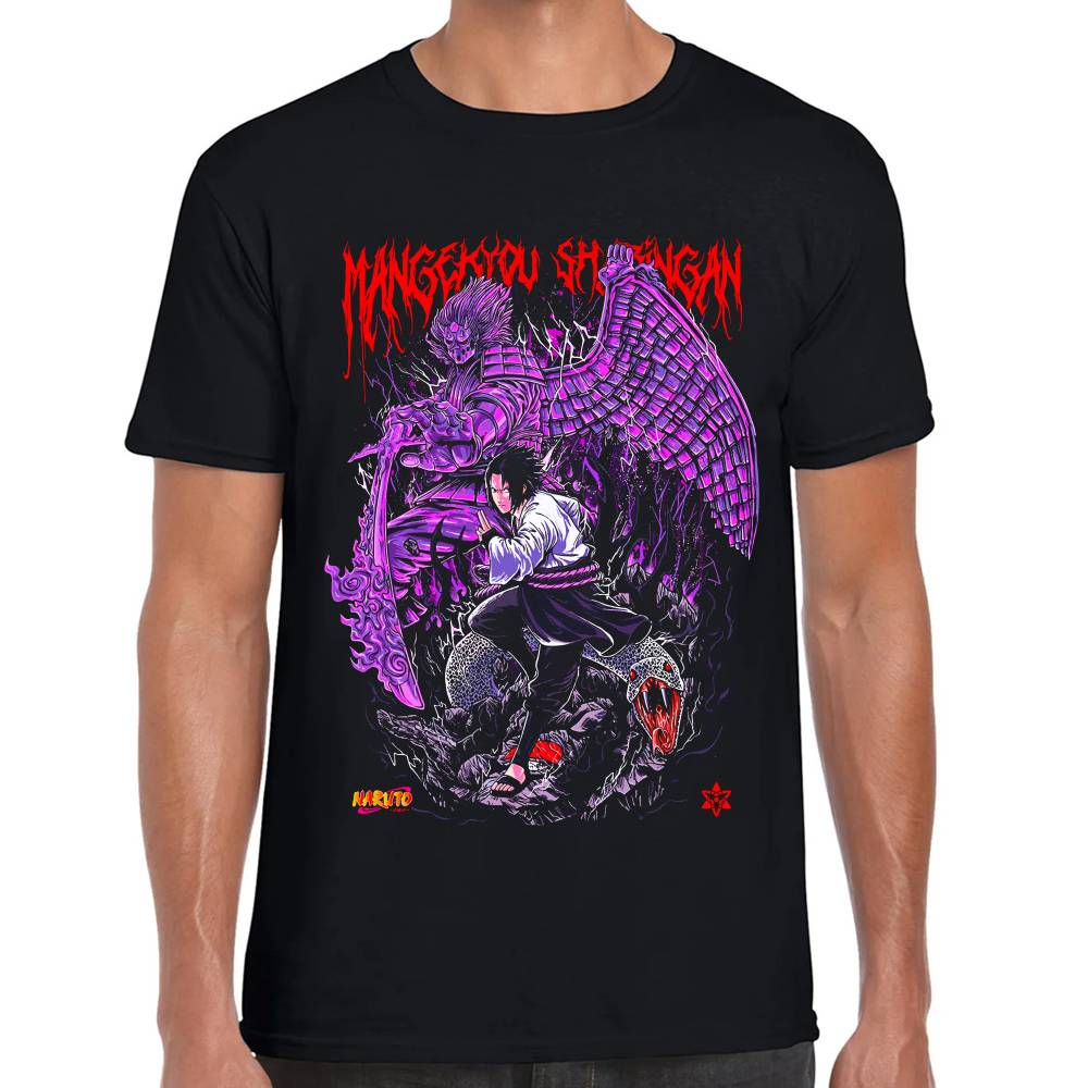 Playera Naruto Sasuke Algodón Premium #0003060 Imagen principal del producto
