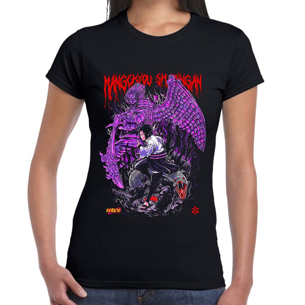 Playera Naruto Sasuke Algodón Premium #0003060