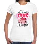 Playera San Valentin Te Quiero Oink Siempre Algodón Premium #0003068