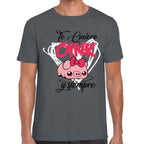 Playera San Valentin Te Quiero Oink Siempre Algodón Premium #0003068