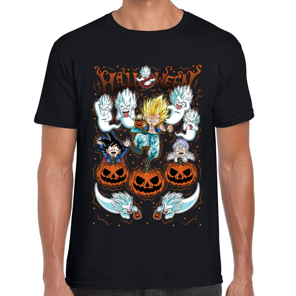 Playera Gotenks Dragon Ball Halloween Algodón Premium #0003070