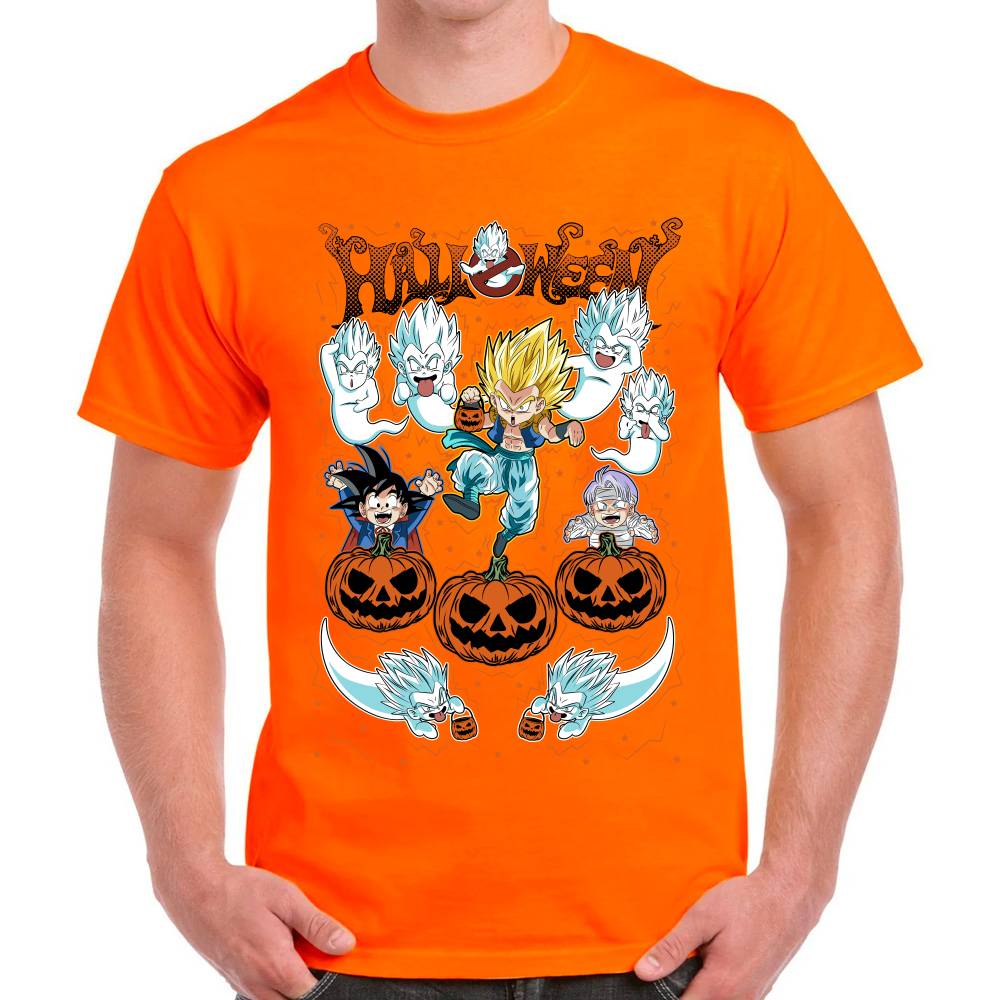 Playera Gotenks Dragon Ball Halloween Algodón Premium #0003070