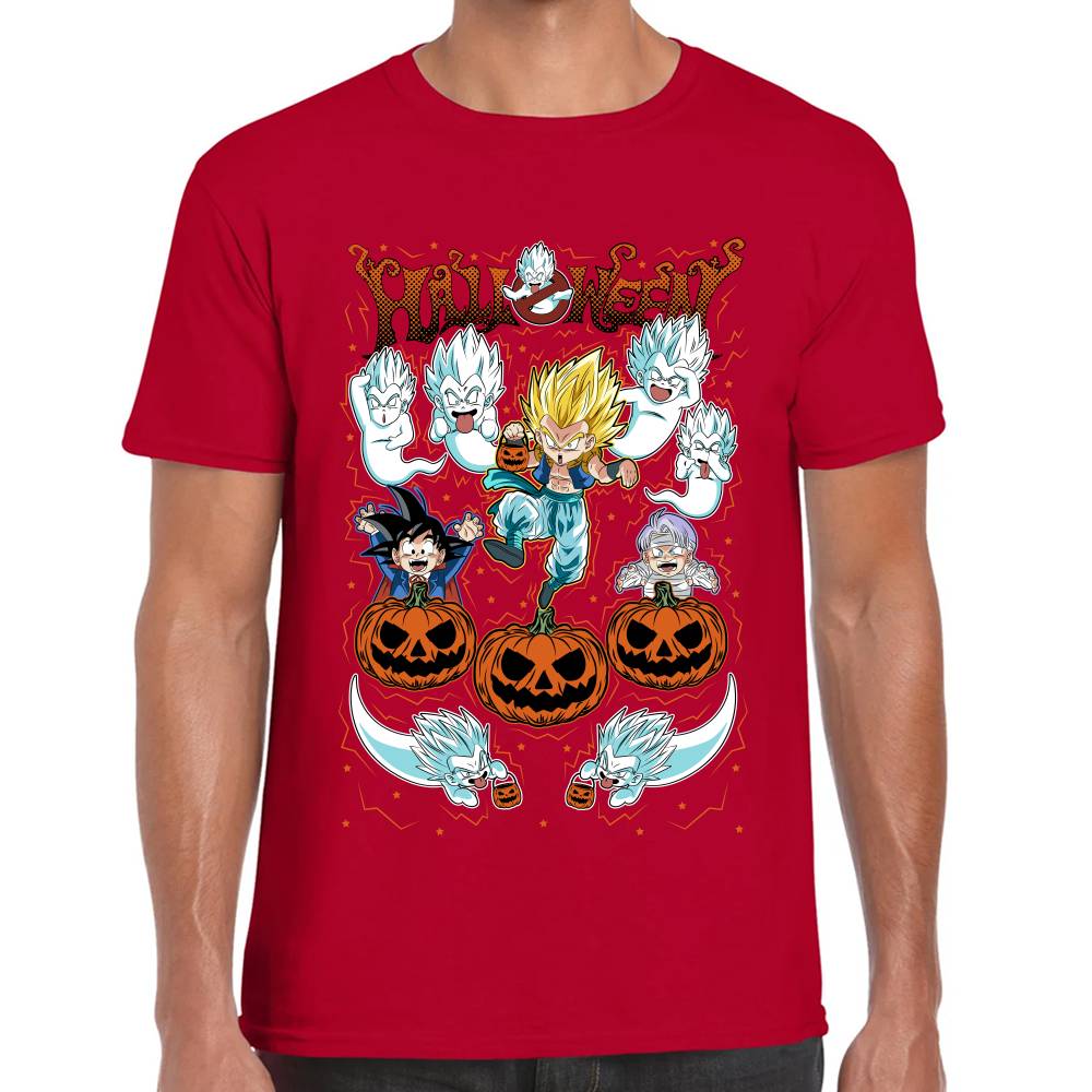 Playera Gotenks Dragon Ball Halloween Algodón Premium #0003070