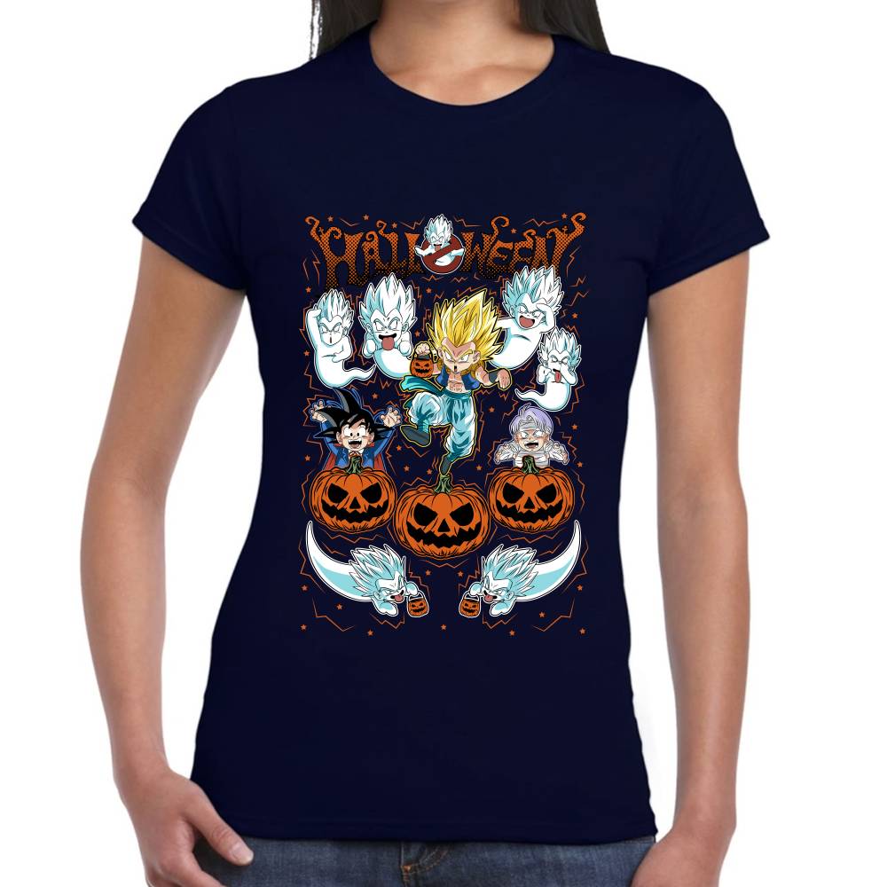 Playera Gotenks Dragon Ball Halloween Algodón Premium #0003070