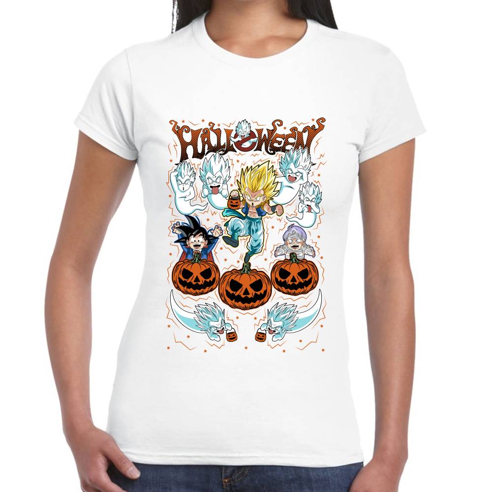 Playera Gotenks Dragon Ball Halloween Algodón Premium #0003070