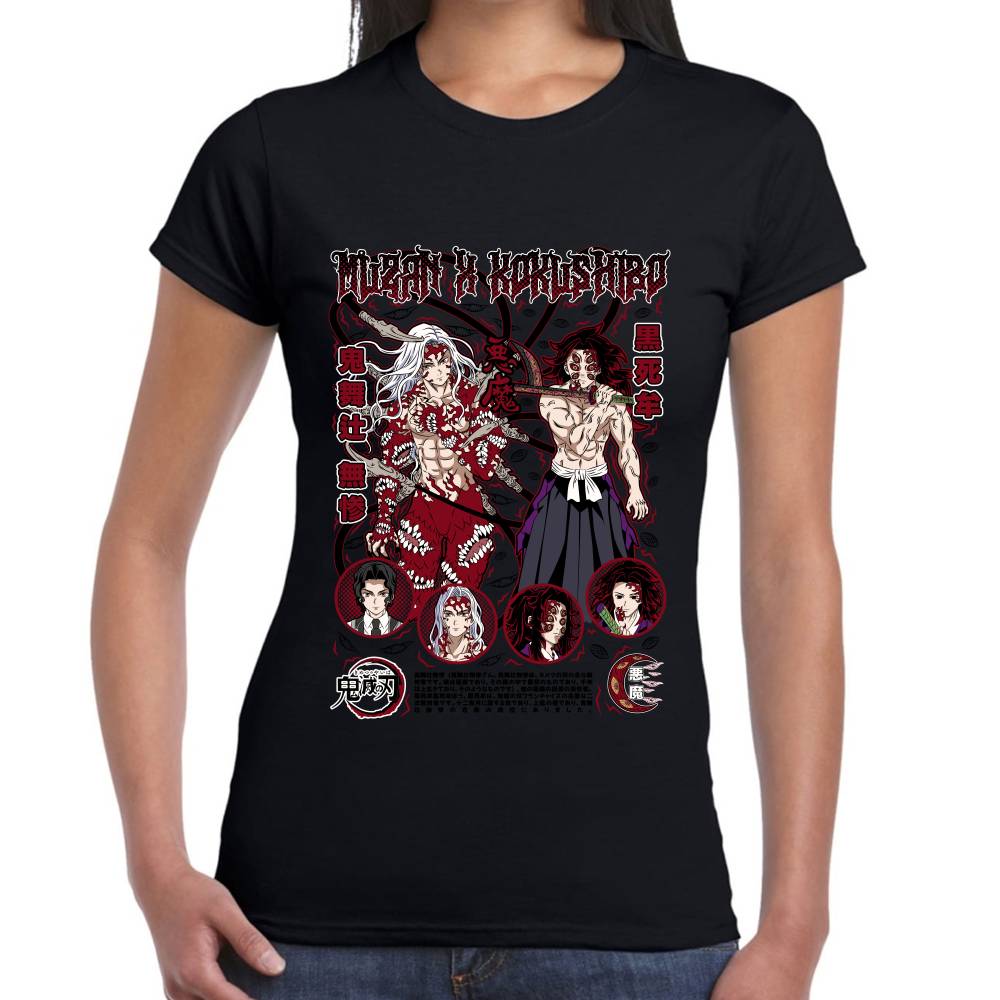 Playera Muzan y Kokushibo Demon Slayer Algodón Premium #0003071 Imagen secundaria del producto