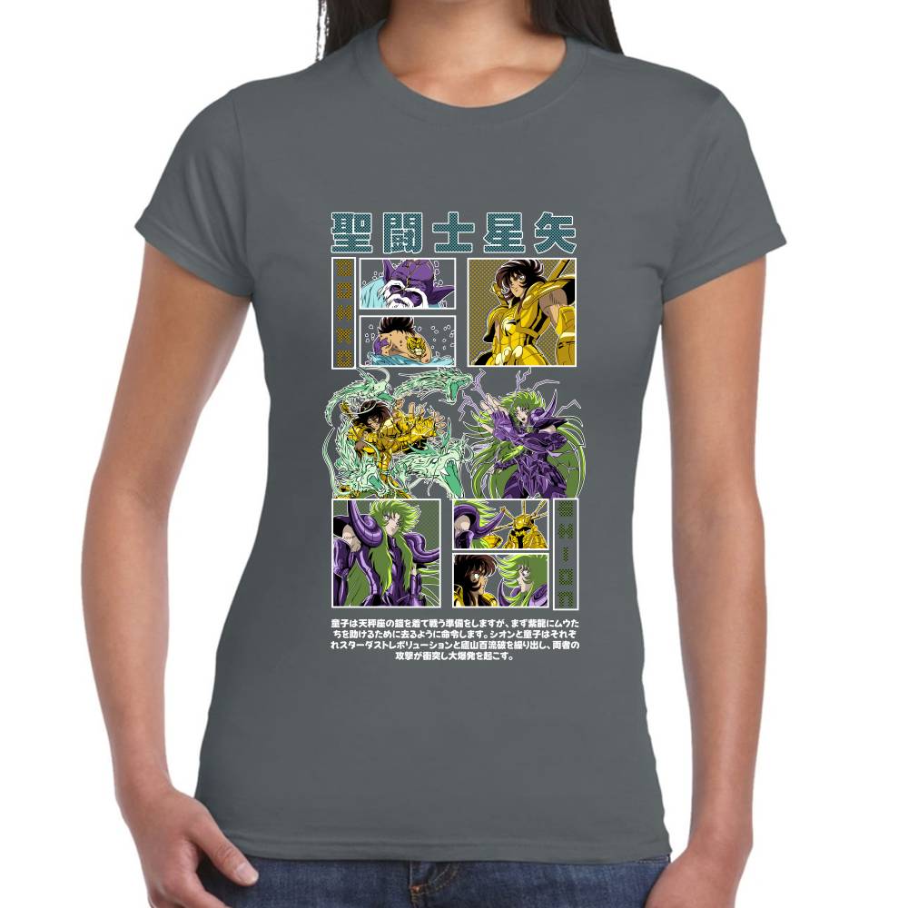 Playera Dohko Vs Shion Caballeros del Zodiaco Algodón Premium #0003077