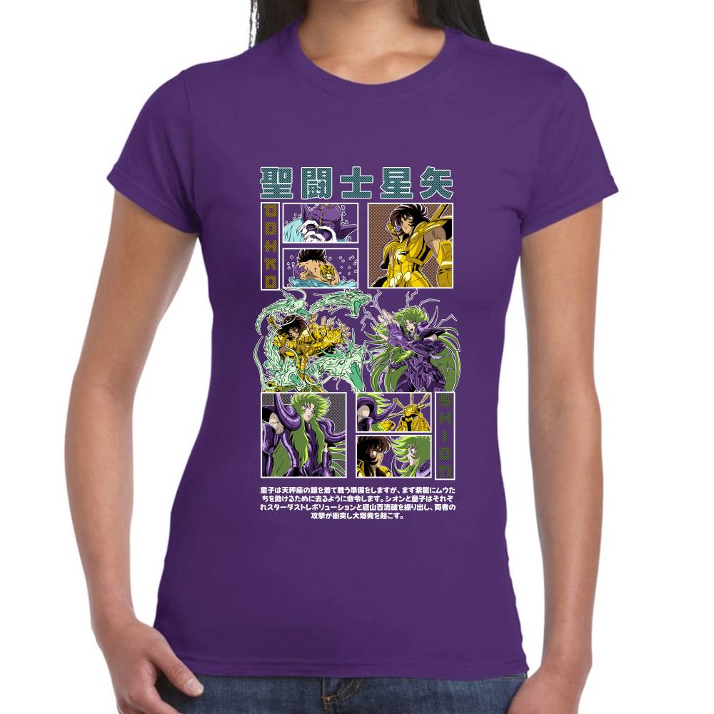 Playera Dohko Vs Shion Caballeros del Zodiaco Algodón Premium #0003077